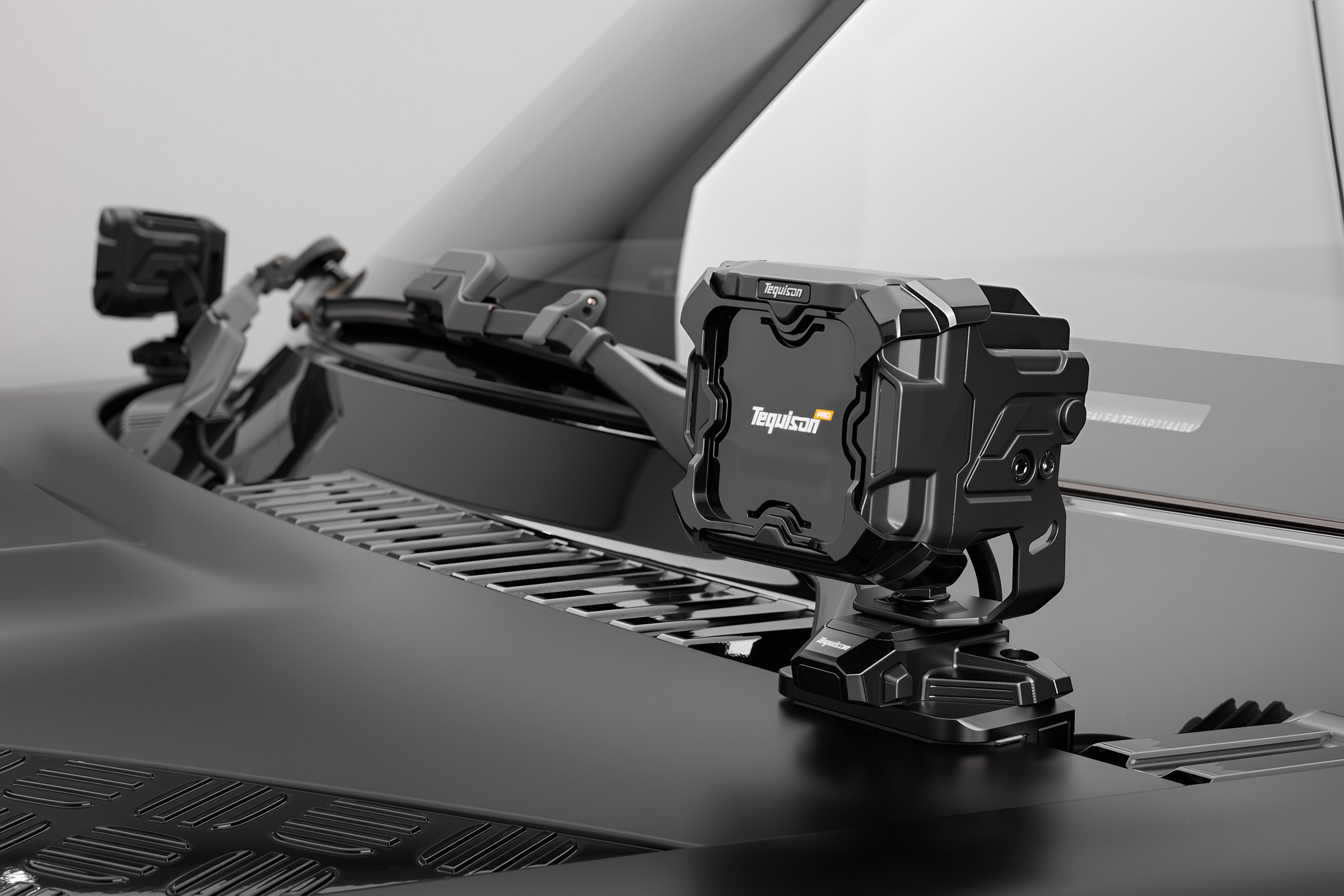 Фара рабочего света (желтый) TENGQIAN 4 диода, (к-т 2 шт.) 