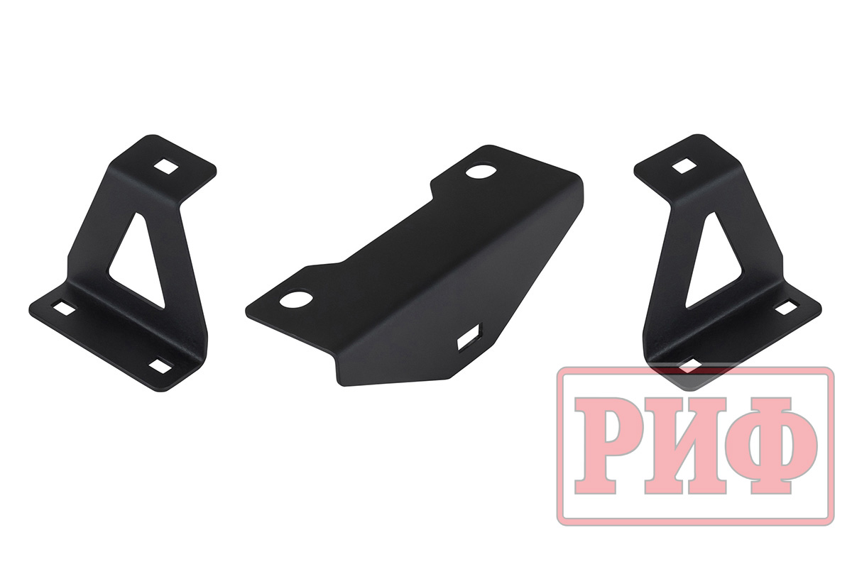 Бампер РИФ силовой передний для ГАЗ Соболь NN 4x4 под штатные фары, с центральной защитной дугой, стандарт