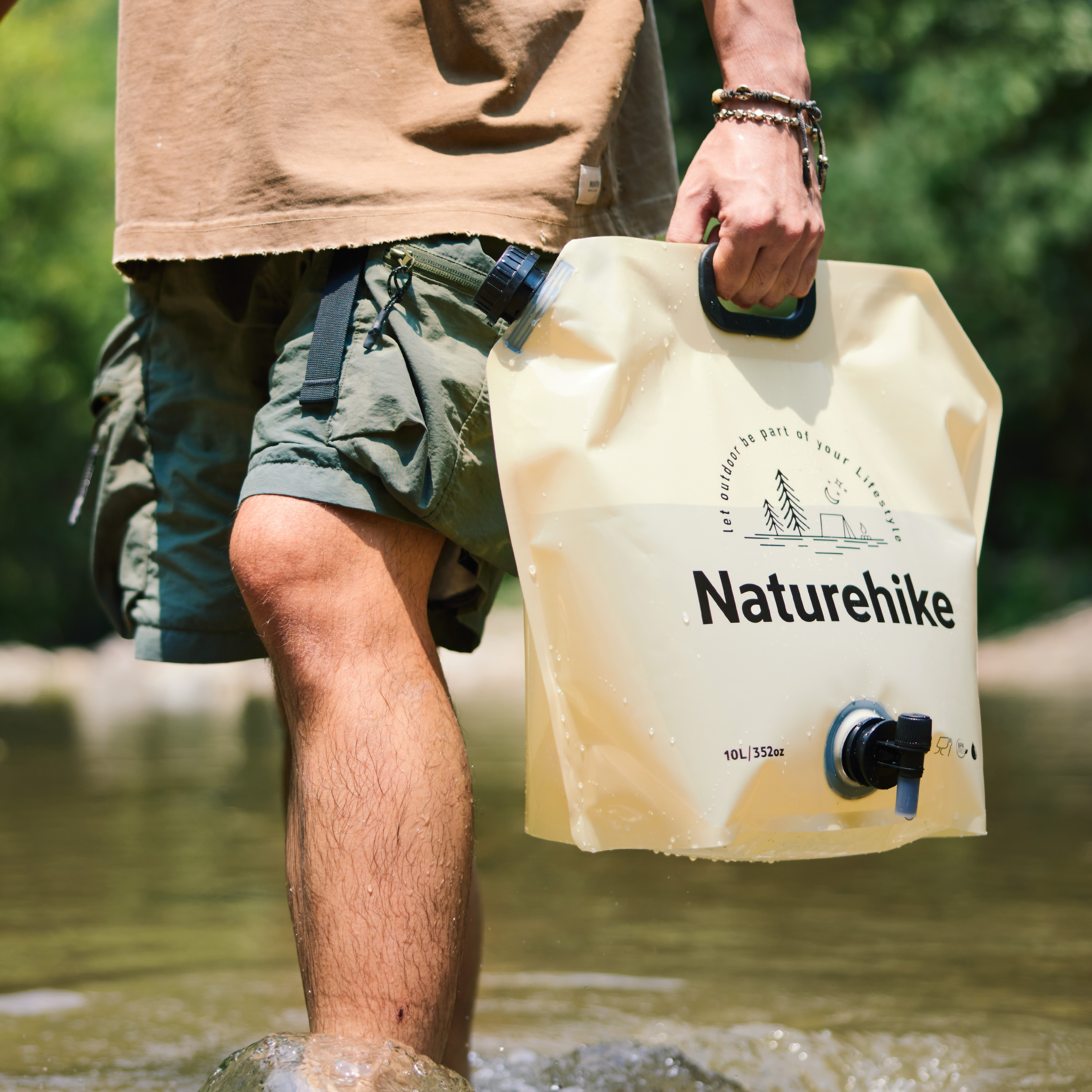 Канистра Naturehike для воды, 19 л., прозрачная