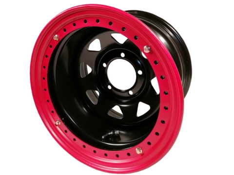 Диск колесный стальной штампованный с бедлоком ORW  106B, 5x139.7, 16x10, ET-44, ЦО 110, черный