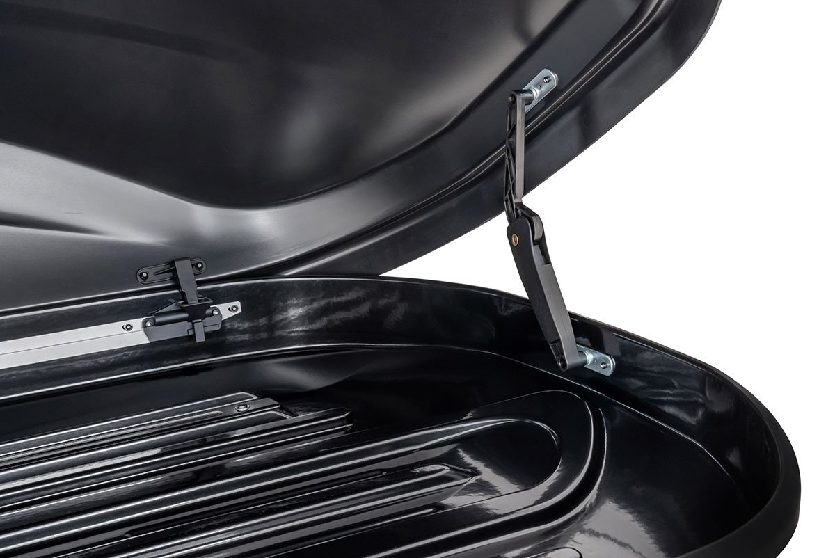 Бокс автомобильный на крышу Pentair PYTHON 360L черный глянец, двусторонний