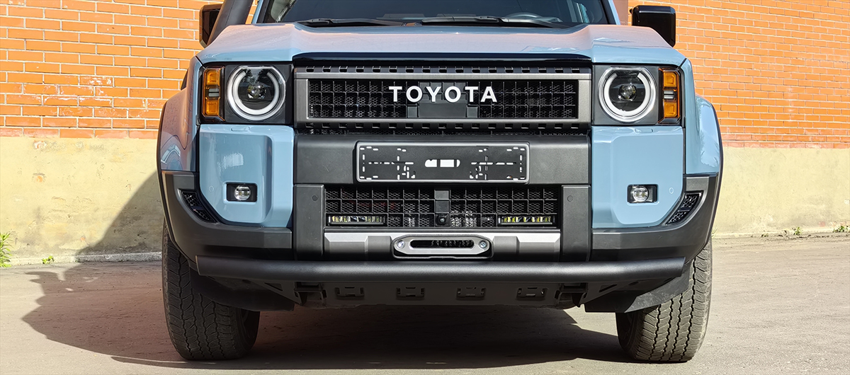 Бампер РИФ силовой передний Toyota Land Cruiser Prado 250 c защитой радиатора (устанавливается только с площадкой RIF250-30000)