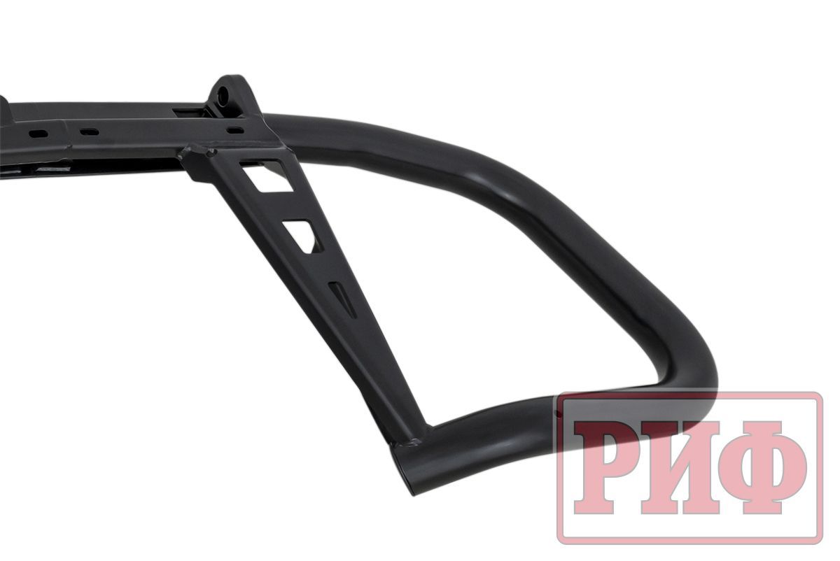 Бампер РИФ силовой задний Mitsubishi Pajero IV c квадратом под фаркоп