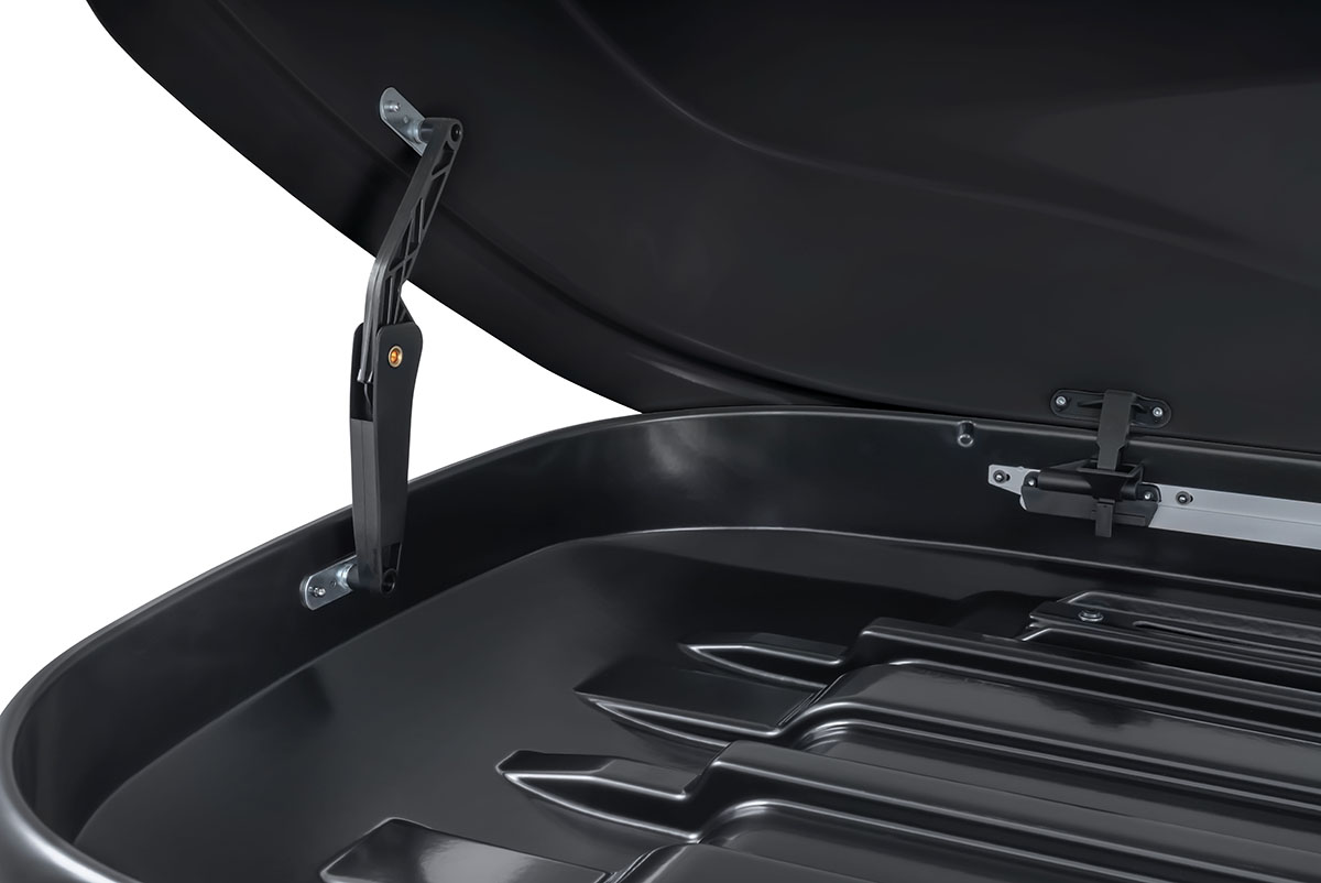 Бокс автомобильный на крышу Pentair PYTHON 450L черный глянец, двусторонний