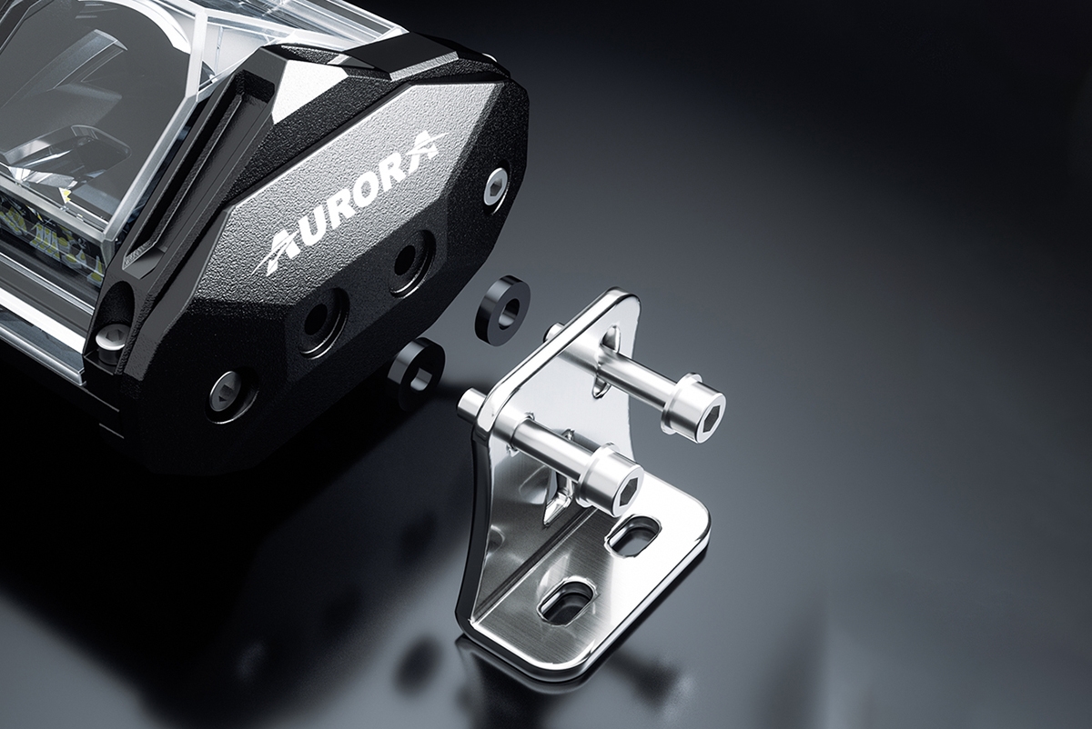 Светодиодная фара комбинированного света AURORA 1016 мм 496W LED с RGB подсветкой