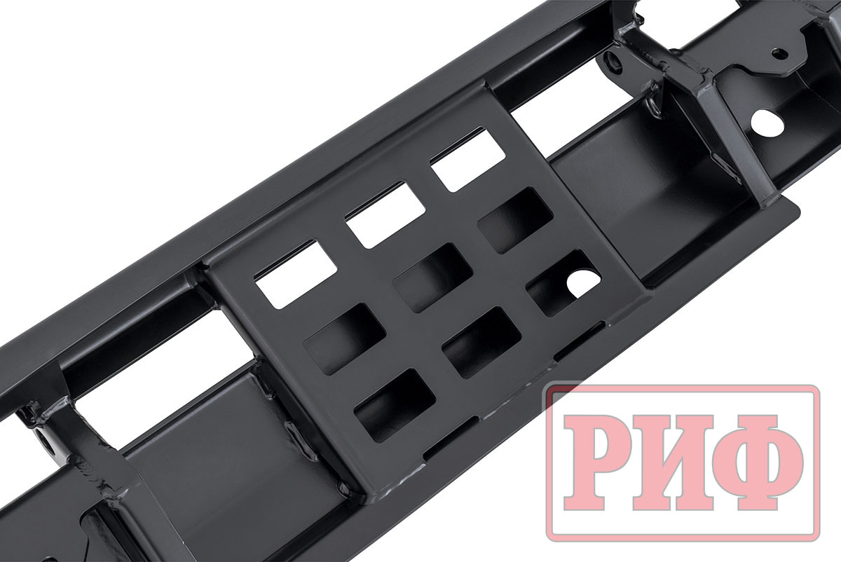 Бампер РИФ силовой передний/защита штатного бампера Mitsubishi Pajero Sport 2021+