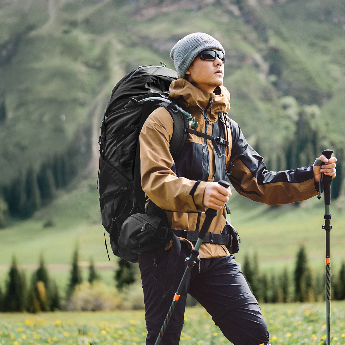 Рюкзак туристический Naturehike Helium Series 70 л, размер L, черный