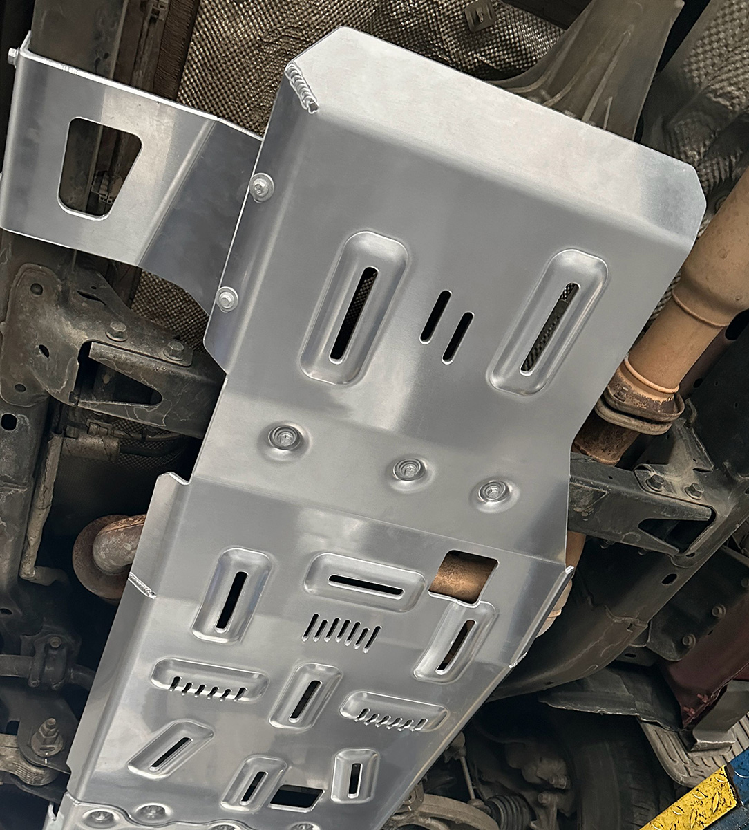 Защита Falcon радиатора, картера, РК, КПП для Dodge RAM 1500 2022-2024, алюминий, 8 мм