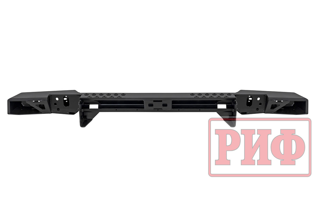 Бампер РИФ силовой задний УАЗ Хантер с фонарями, возможностью установки фаркопа, стандарт