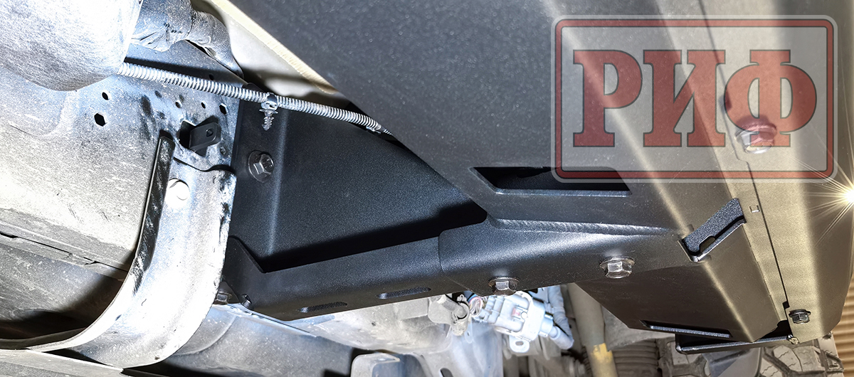 Пороги РИФ силовые алюминиевые для RAM (Dodge) 1500 Rebel 2019+