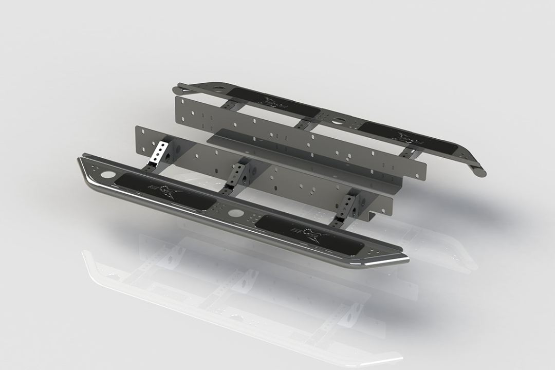 Пороги силовые BMS ALFA для Тойота FJ Cruiser 2005-2023