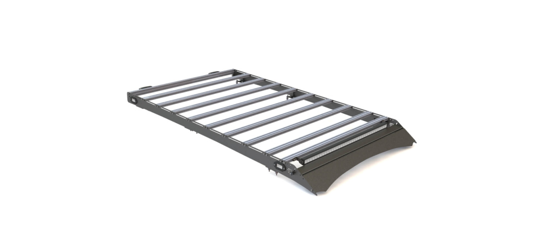 Багажник экспедиционный Toyota LC100/LC105 шторка+дальний+задний+рабочий свет