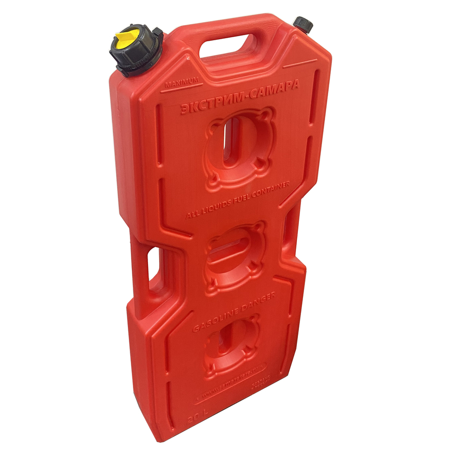 Канистра Экстрим Самара 20л (Красная) с малым клапаном + крышка носик