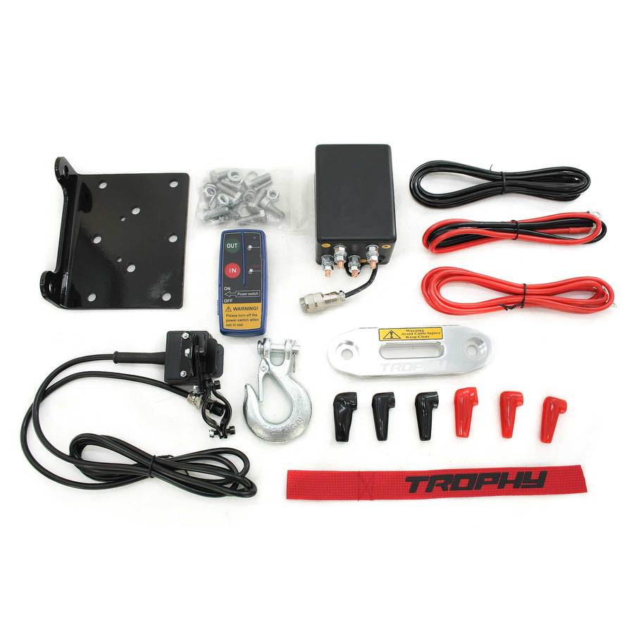 Лебедка электрическая квадроцикловая TR TROPHY 3,5S 12v, 1587 кг