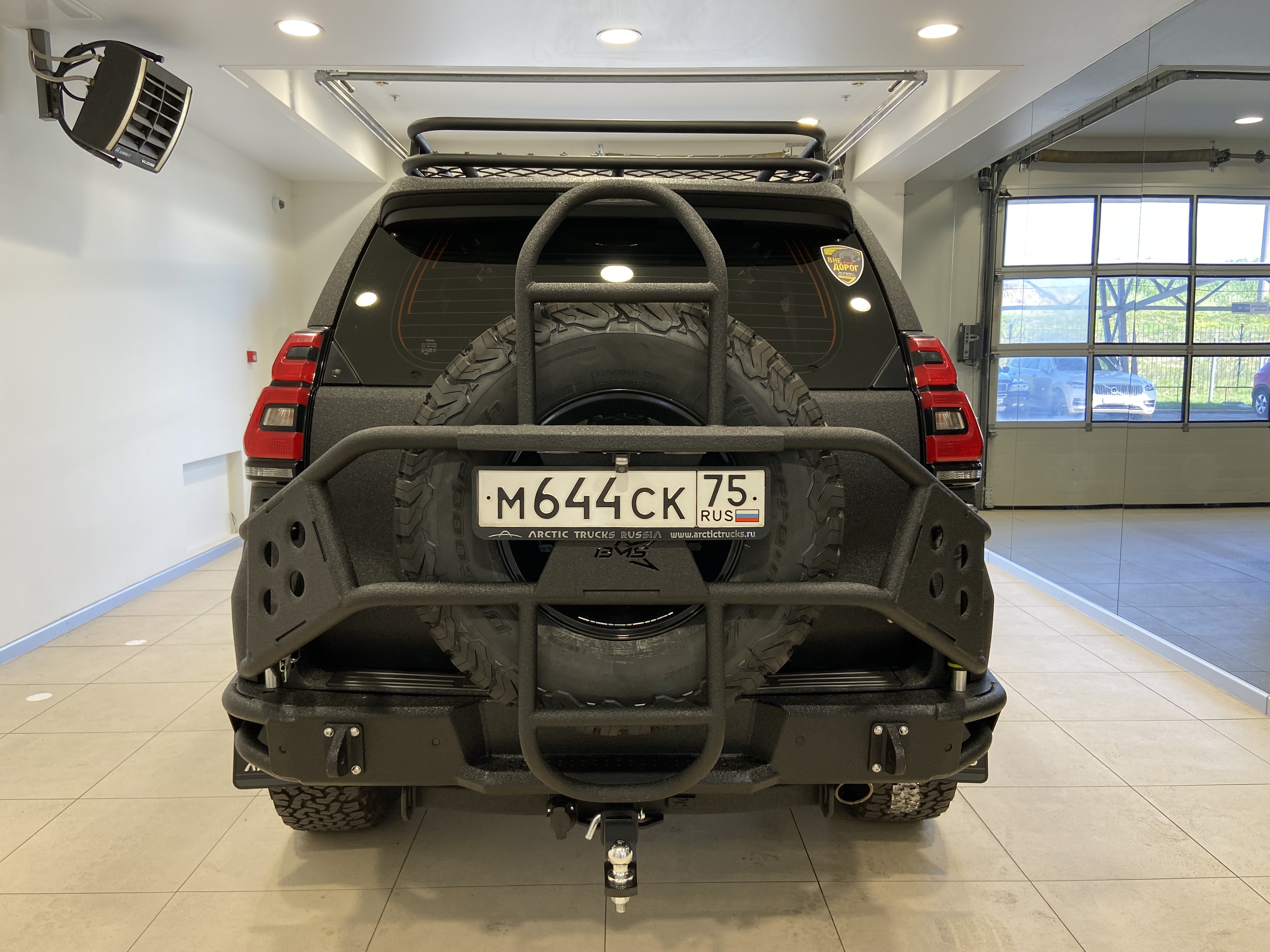 Бампер силовой задний BMS ALFA Toyota LC150 2009-2020