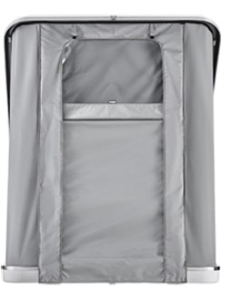 Палатка на крышу автомобиля AUTOHOME COLUMBUS VARIANT SMALL GRAY X-LONG, тент серый, лестница 215 мм