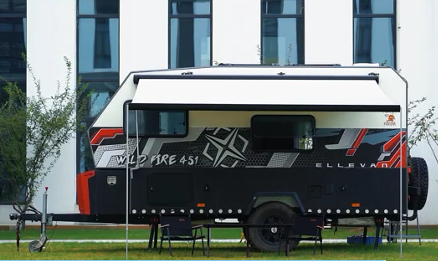 Маркиза автомобильная РИФ 2,0х1,5 м кассетная, привод механический, ручной, корпус белый