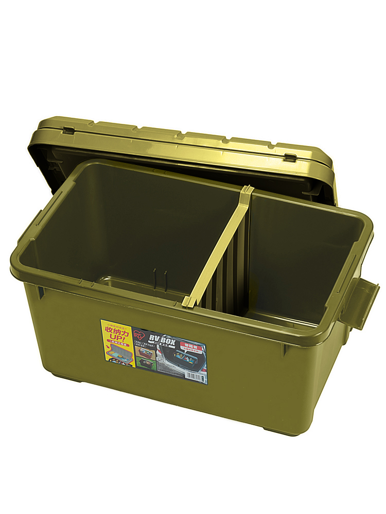 Ящик экспедиционный IRIS RV BOX RV600C c двойной разделенной крышкой, 40 л 61,5x37,5x34 см хаки