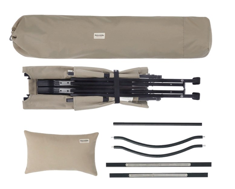 Кресло туристическое Naturehike TY10, складное, хаки, до 120 кг