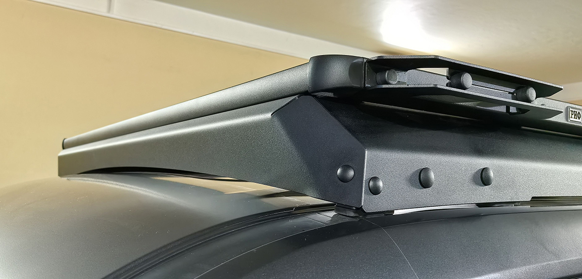 Багажник экспедиционный (платформа) алюминиевый РИФ 1300x2080 мм для Haval H9 2024+ (с крепежом)