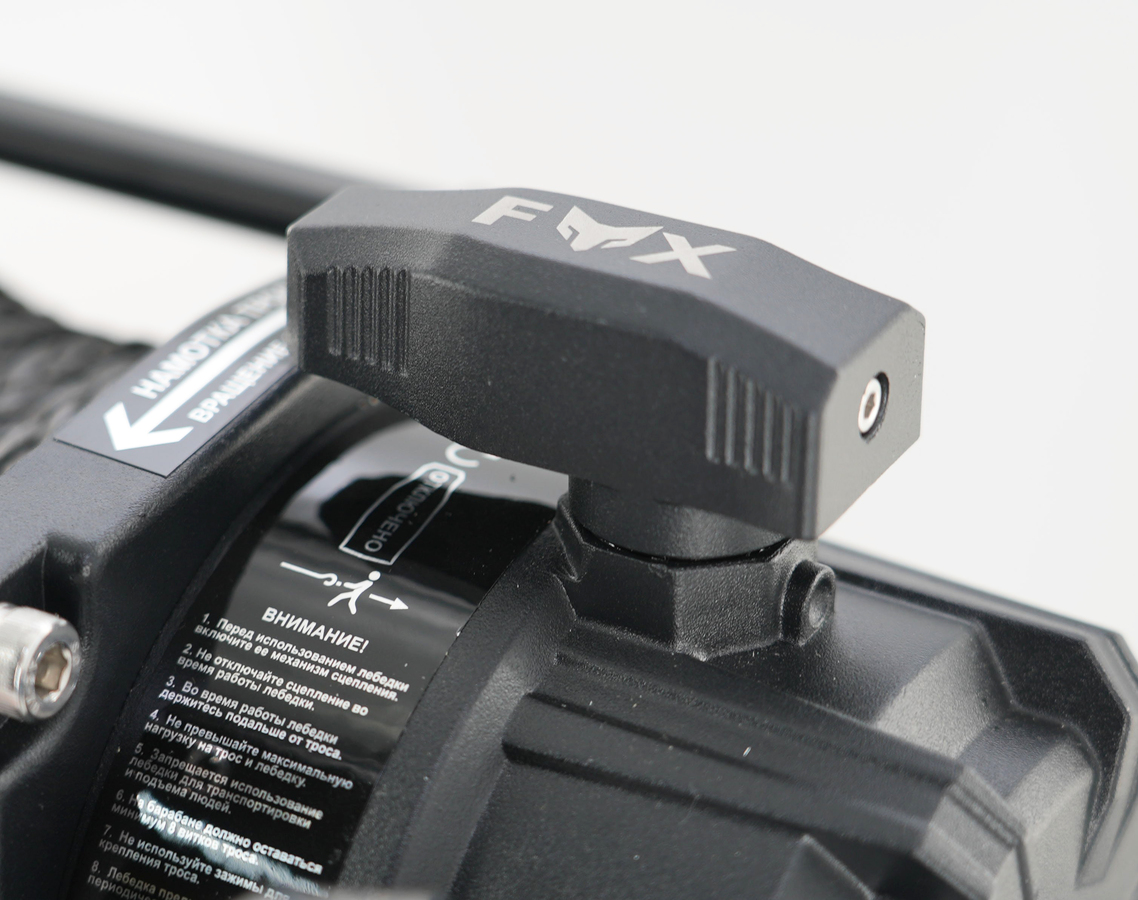 Лебедка автомобильная FOX WINCH 9500s 12V (синтетический трос)