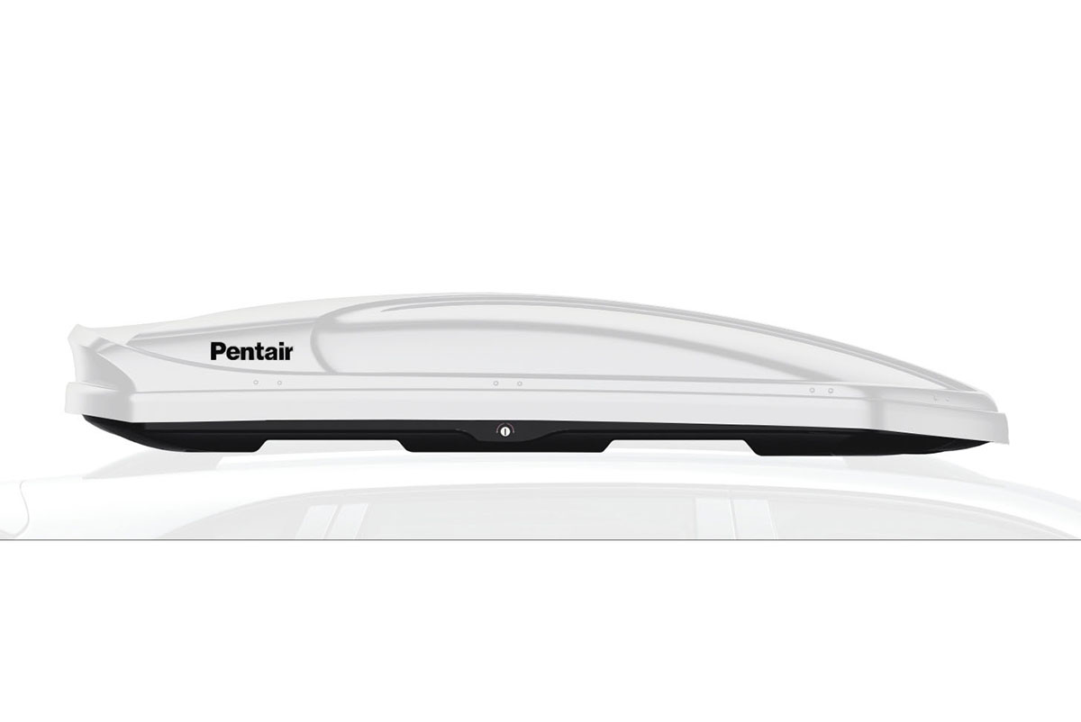 Бокс автомобильный на крышу Pentair COBRA 420L белый глянец, двусторонний