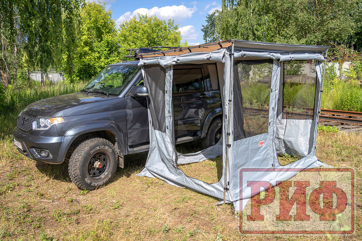 Стенки к автомобильной маркизе (тамбур) РИФ 2,5х2 м
