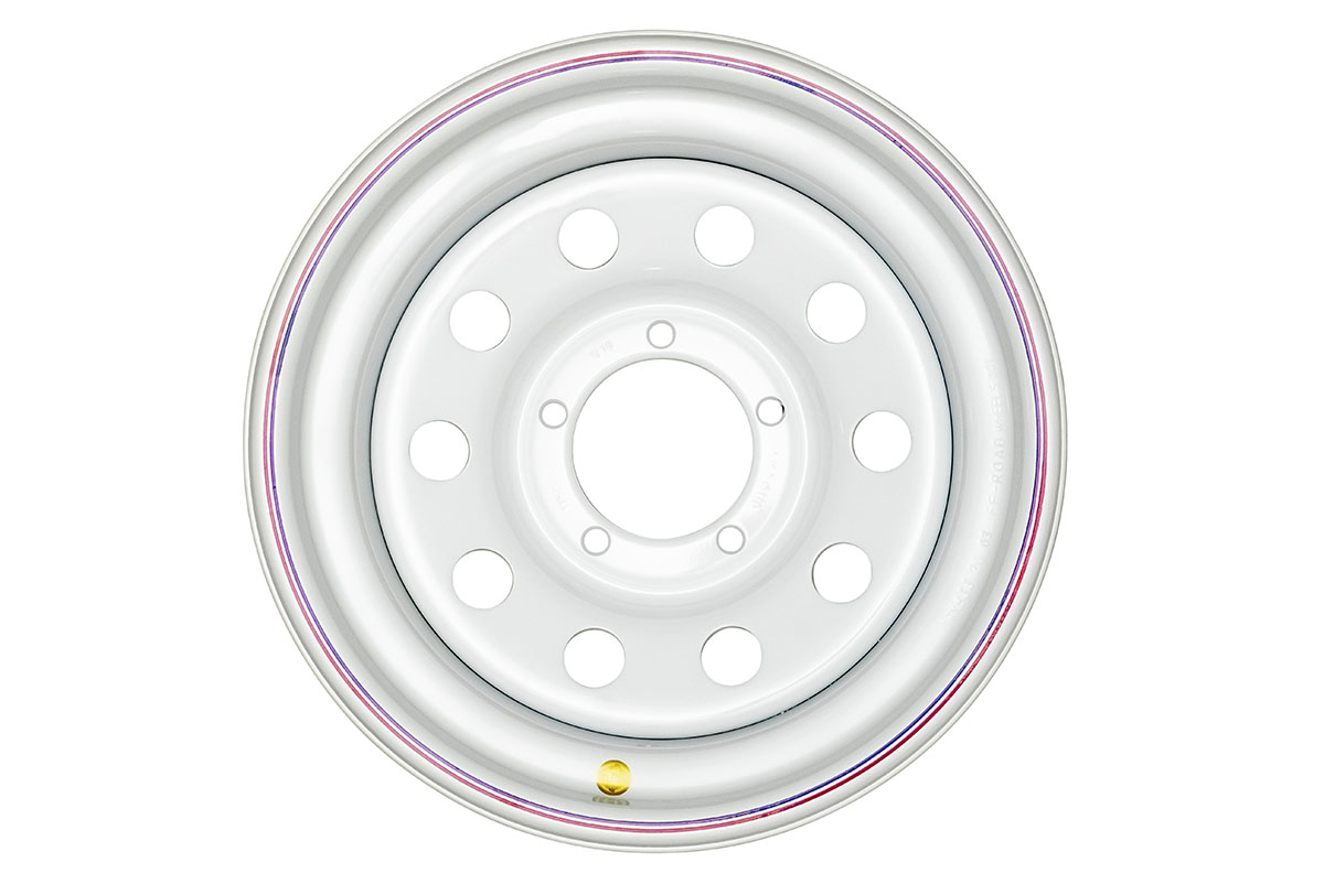 Диск усиленный УАЗ стальной белый 5x139,7 8xR16 d110 ET-3