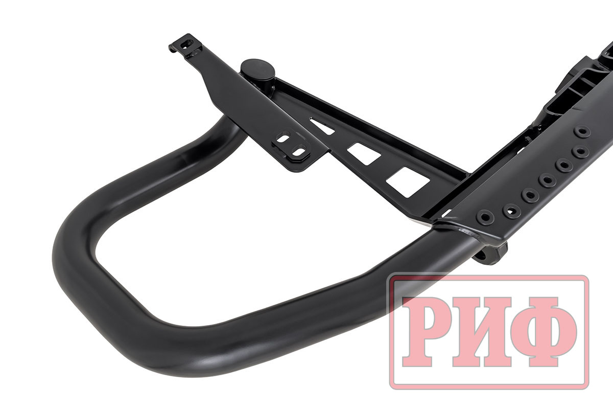 Бампер РИФ задний Toyota Land Cruiser Prado 150 c квадратом под фаркоп