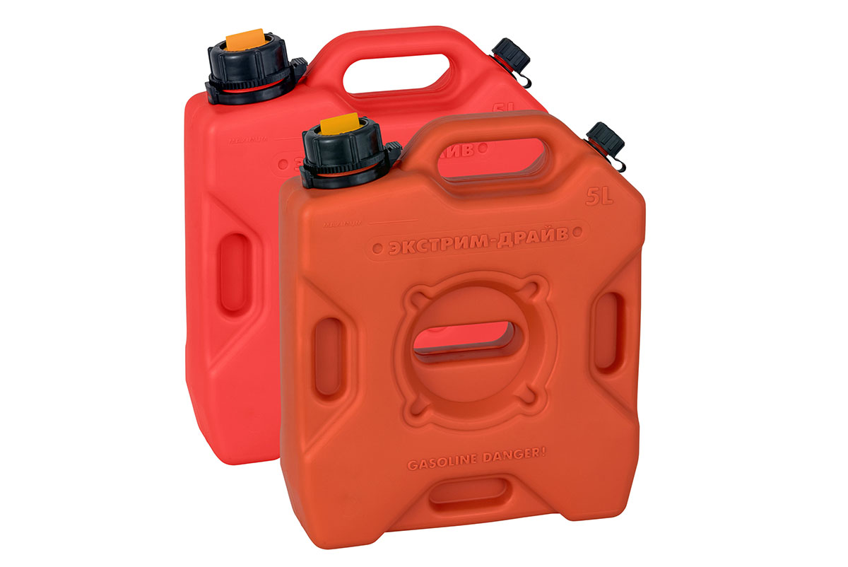 Канистра Экстрим "Драйв Плюс" 2 горловины 5 л (красная)