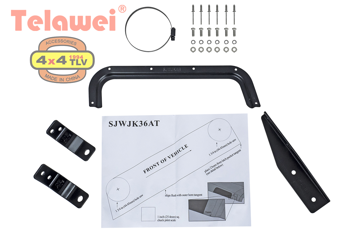 Шноркель Telawei для Jeep Wrangler JK 2007+ 2.8TD, 3.8V6, 3.6V6