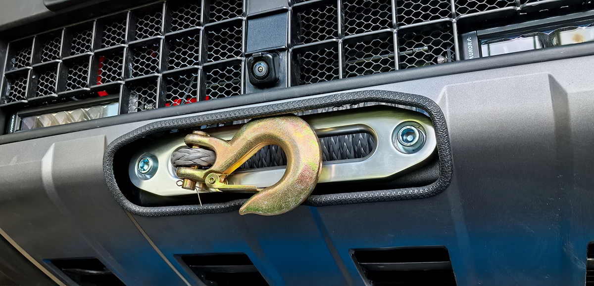Площадка РИФ под лебёдку в штатный бампер Toyota Land Cruiser Prado 250