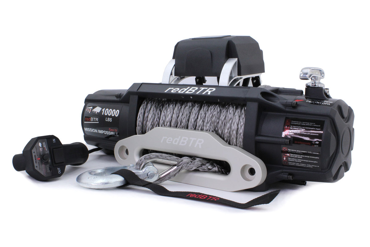Лебёдка redBTR серия MISSION IMPOSSIBLE GEN IV 10,0 12V с синтетическим тросом
