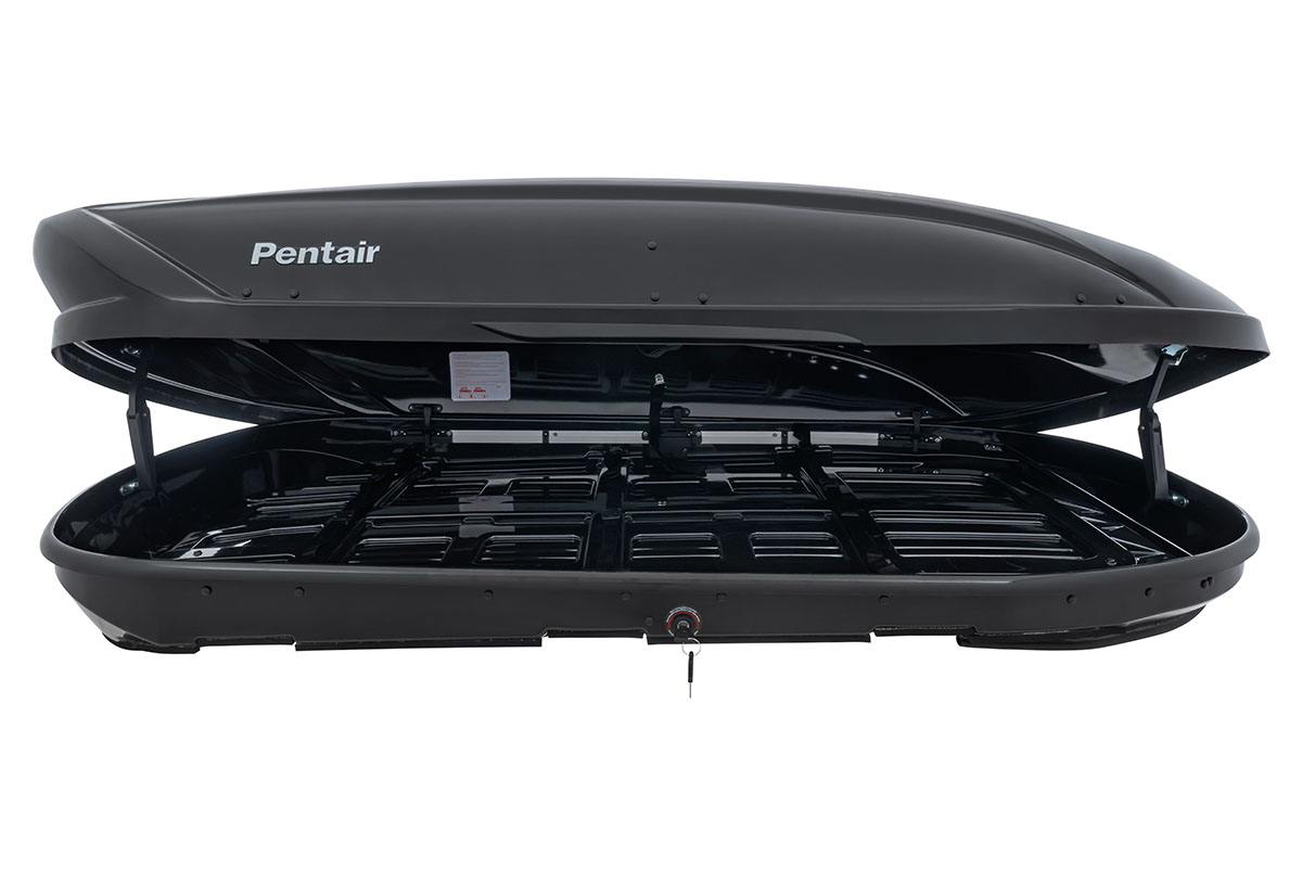 Бокс автомобильный на крышу Pentair CARAVAN 600L черный глянец, двусторонний