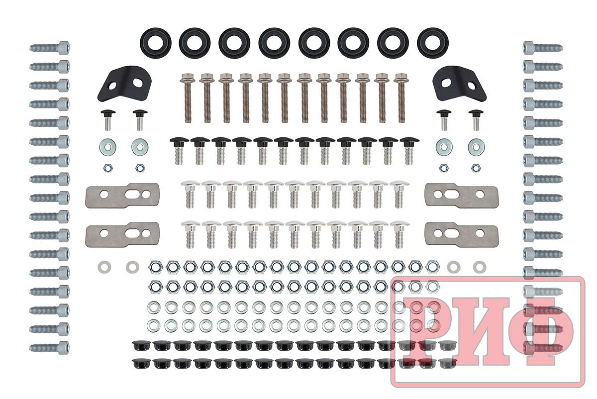 Багажник экспедиционный (платформа) алюминиевый РИФ 1250x2080 мм для Toyota Land Cruiser 100/105 (с крепежом)