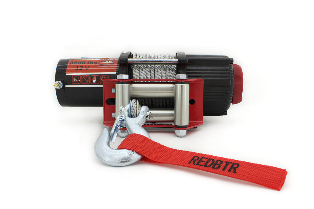 Лебедка для квадроцикла 12В 3500 lbs (1587 кг) TROPHY (стальной трос)