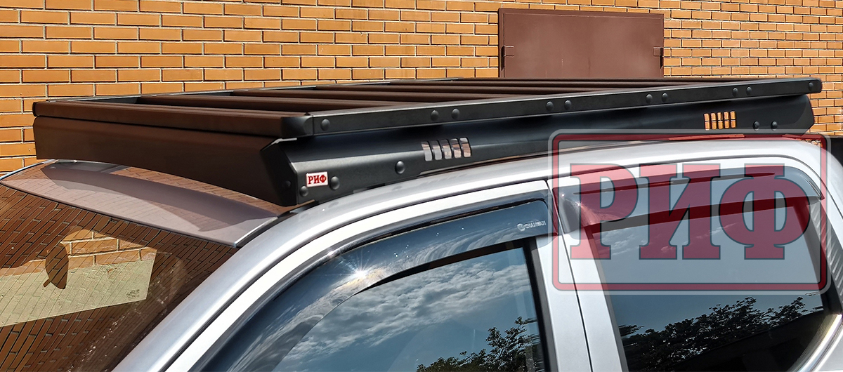 Багажник экспедиционный (платформа) алюминиевый РИФ 1250x1420 мм для Changan Hunter Plus (с крепежом)