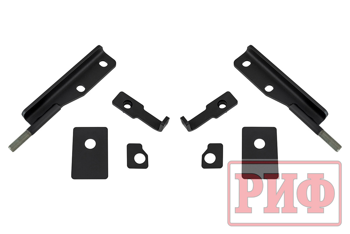 Пороги РИФ силовые алюминиевые для RAM (Dodge) 1500 Rebel 2019+