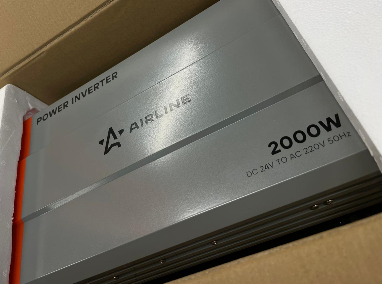 Инвертор автомобильный 24В-220В, 2000 Вт Airline
