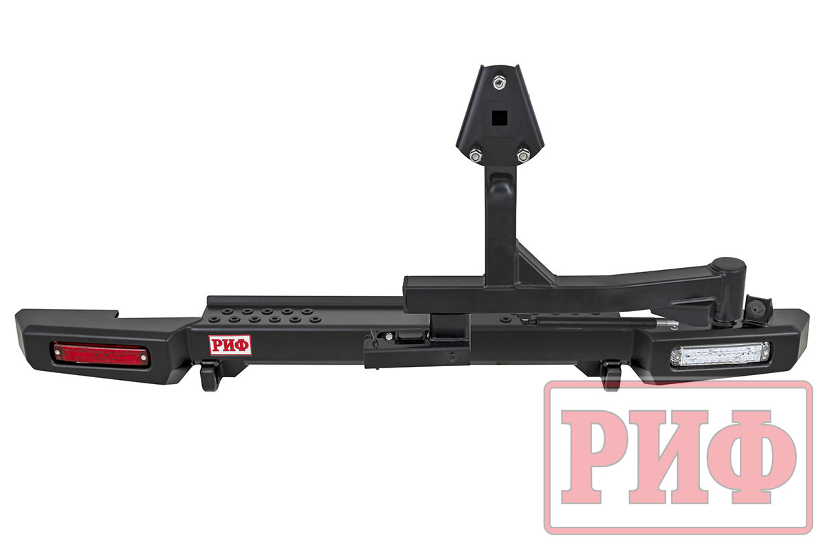 Бампер РИФ силовой задний УАЗ Хантер с фонарями, калиткой, без фаркопа, стандарт