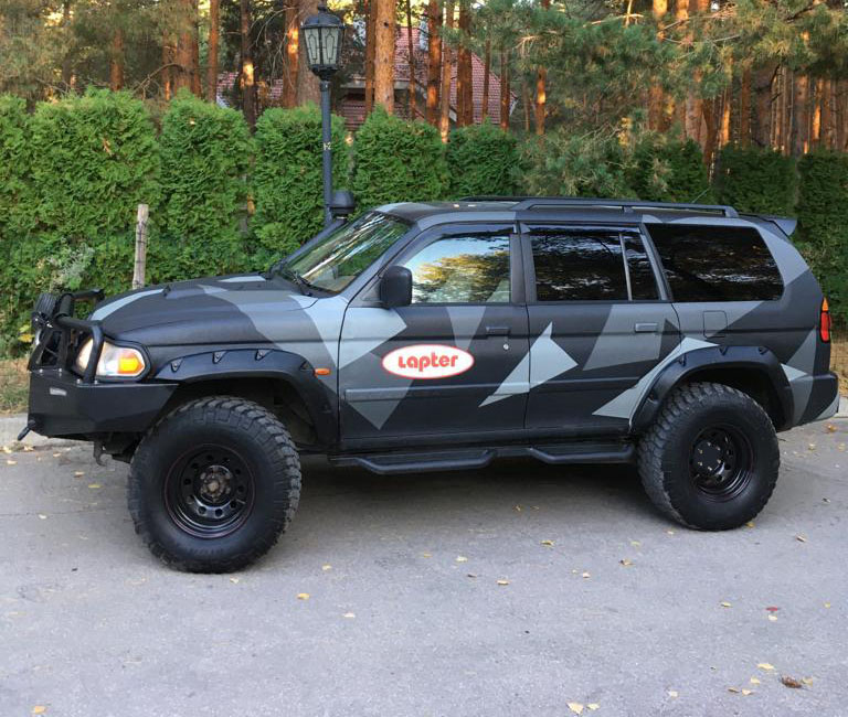Расширители колёсных арок Mitsubishi Pajero Sport (70мм) под силовой бампер