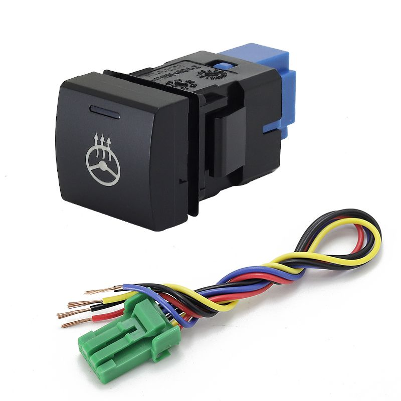 Кнопка ВКЛ/ВЫКЛ, голубой, подогрев руля TOYOTA 22x22