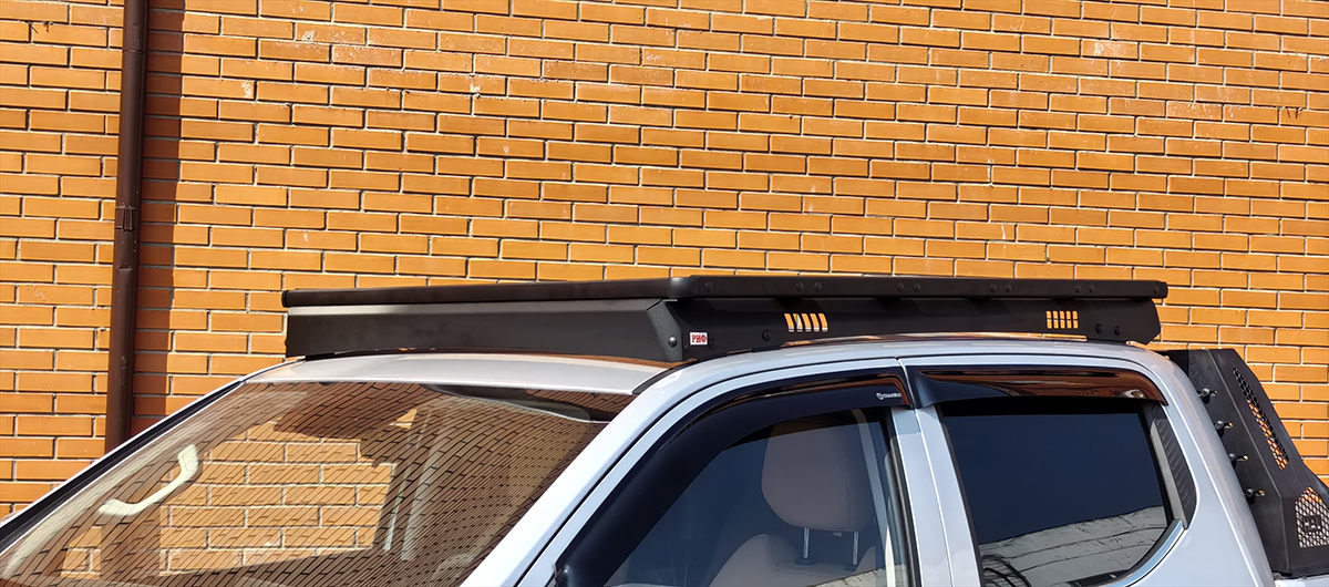 Багажник экспедиционный (платформа) алюминиевый РИФ 1250x1420 мм для Changan Hunter Plus (с крепежом)