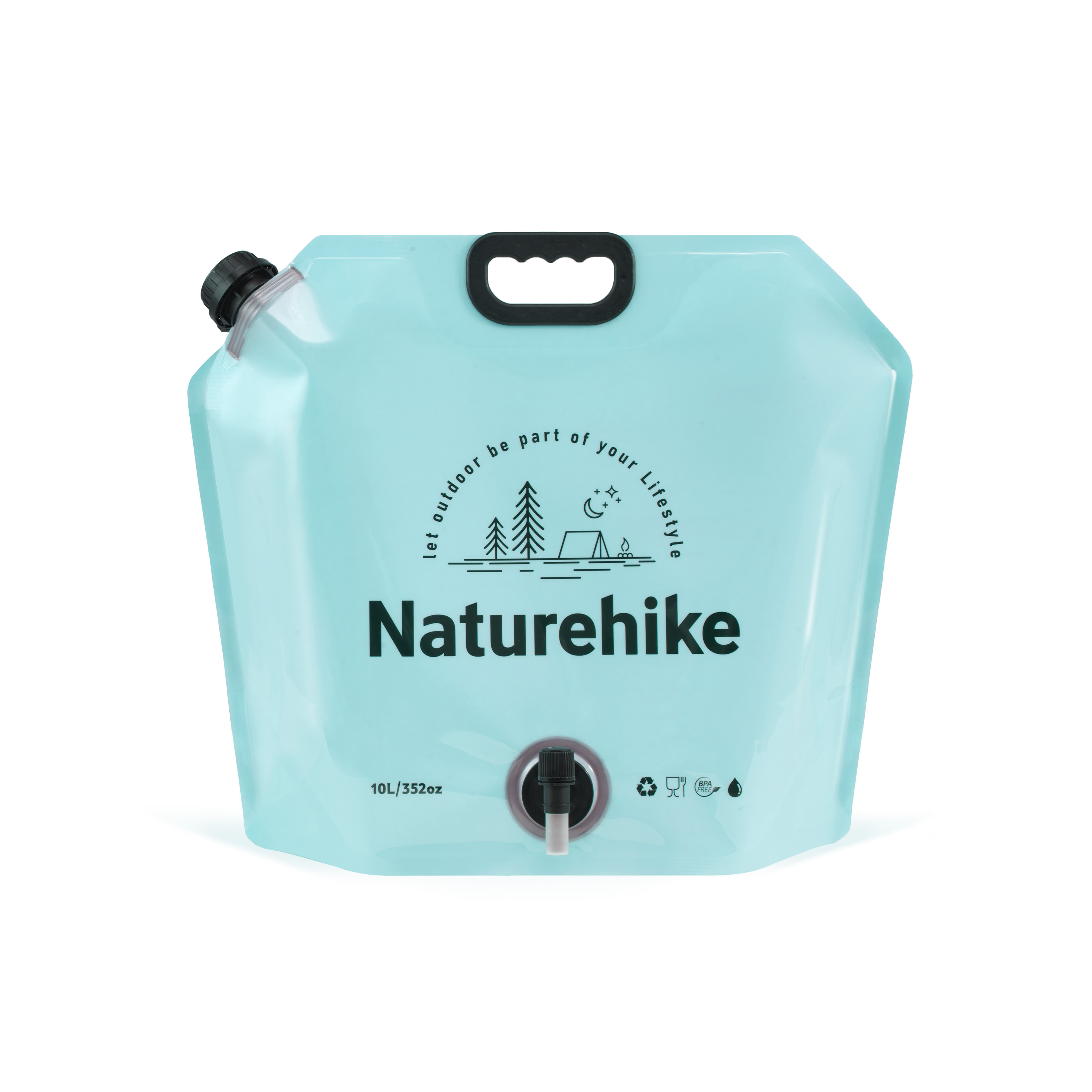 Канистра Naturehike для воды, 19 л., прозрачная