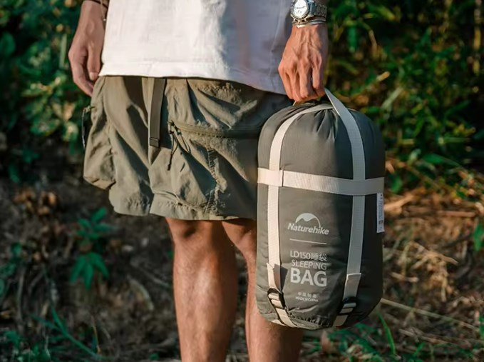 Мешок спальный Naturehike Lingdong, 225х75см, (ТК: +7C), (правый), зеленый