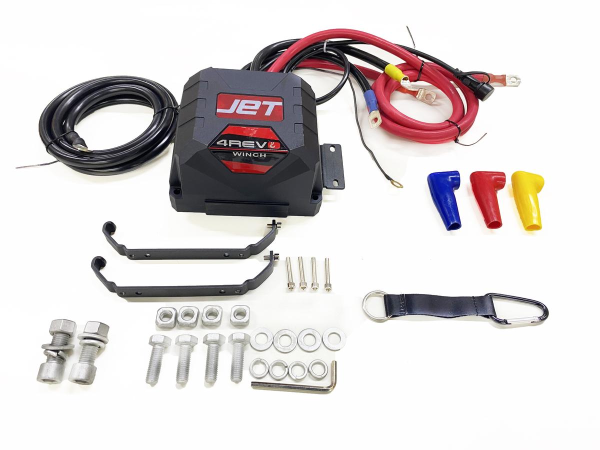 Лебедка автомобильная 4REVO JET 12000s 12В (Синтетический трос)