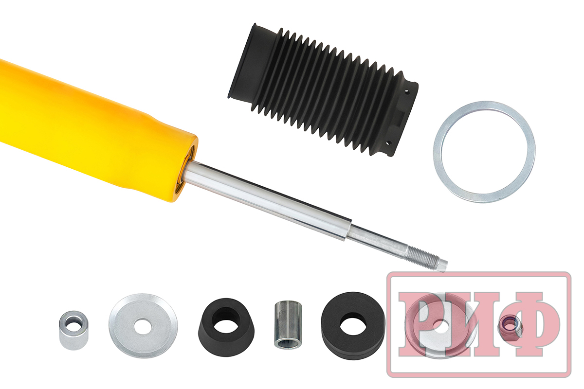 Амортизатор усиленный РИФ передний GWM TANK 400/500, FOTON Tunland V9 штатный и лифт 0-40 мм