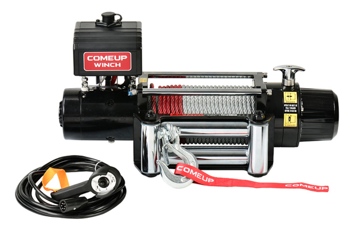 лебедка COMEUP DV-9 ЕАС (4082кг/12V ролики, сталь. трос)