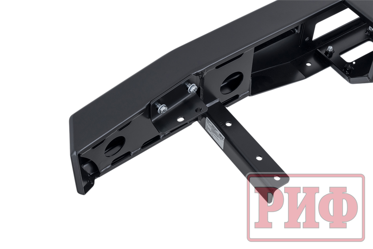 Бампер РИФ задний для УАЗ Хантер с площадкой под лебедку и фонарями (лифт)