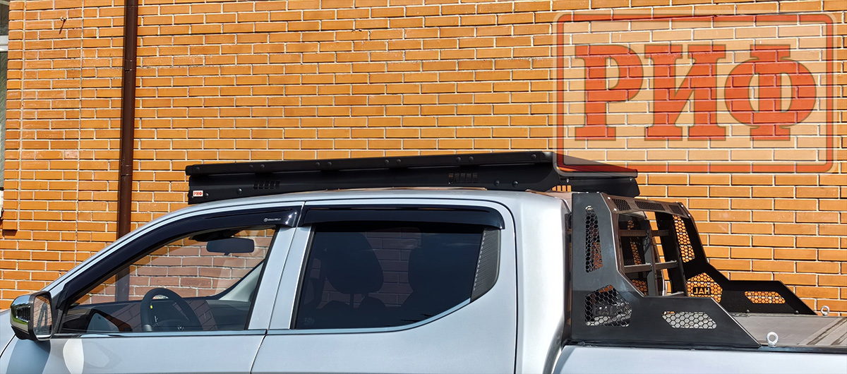 Багажник экспедиционный (платформа) алюминиевый РИФ 1250x1420 мм для Changan Hunter Plus (с крепежом)